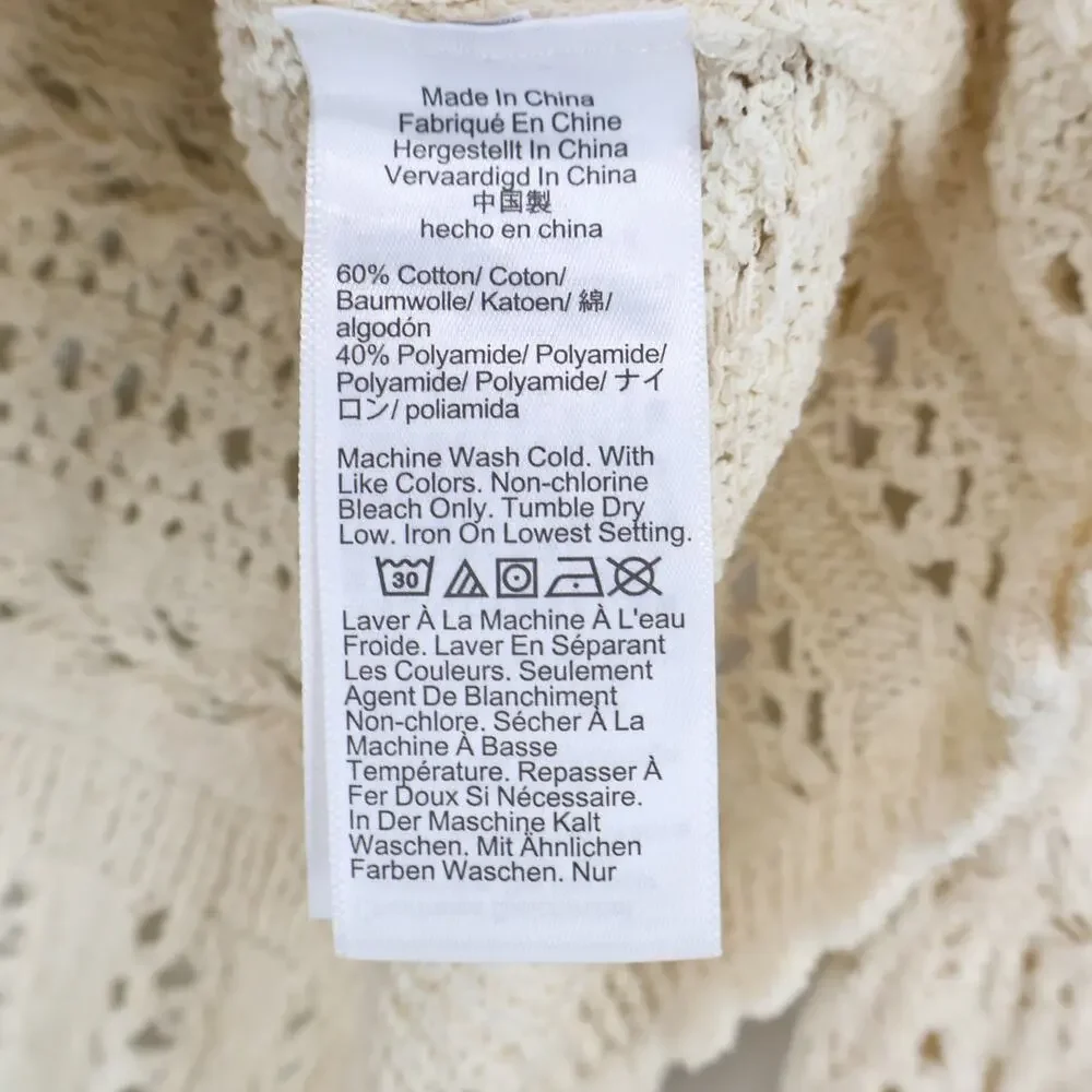 Madewell Cream Crochet Blouse - Picture 9 of 9